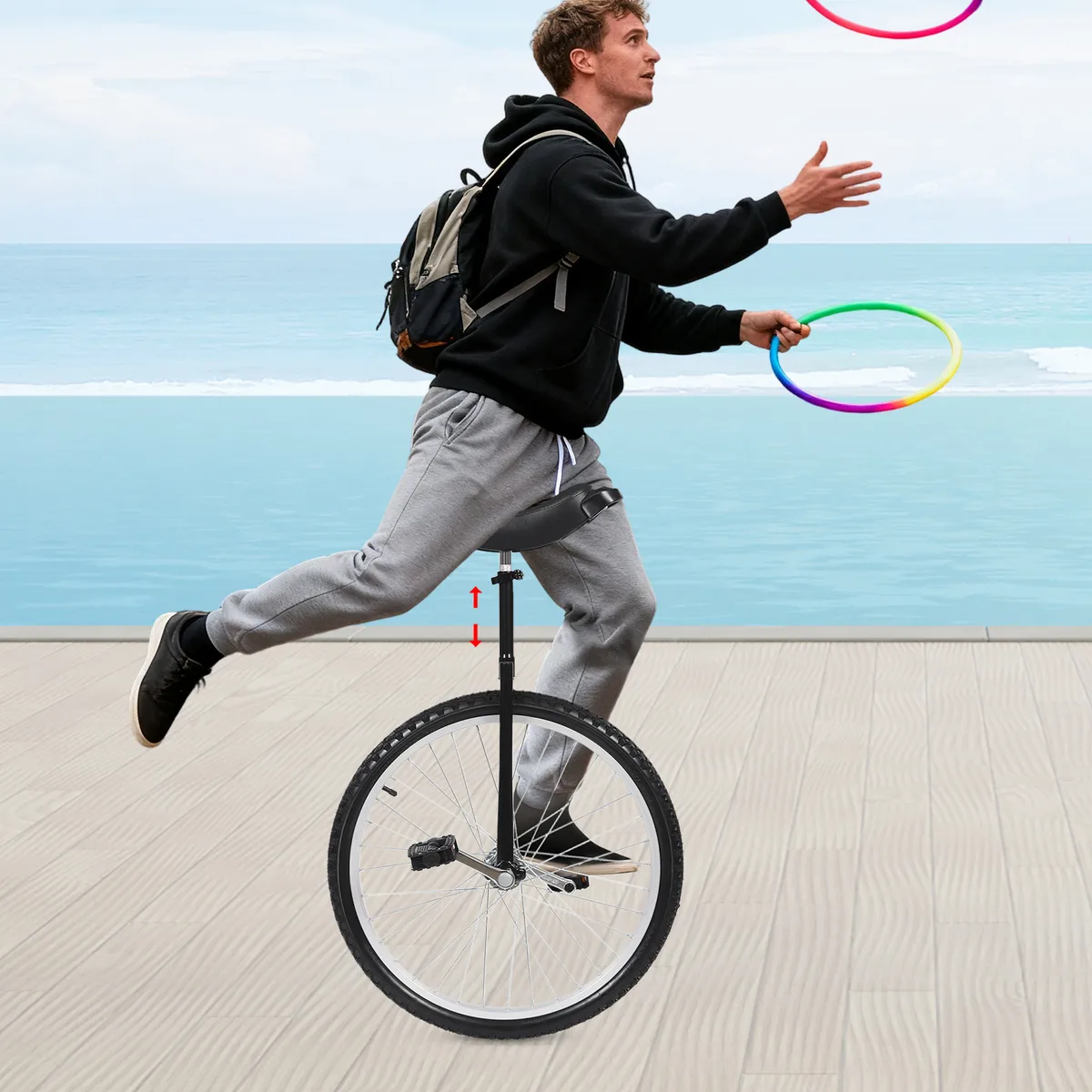 how do you adjust unicycle seat height