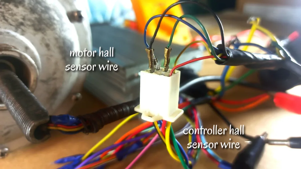 hub motor hall sensor testing