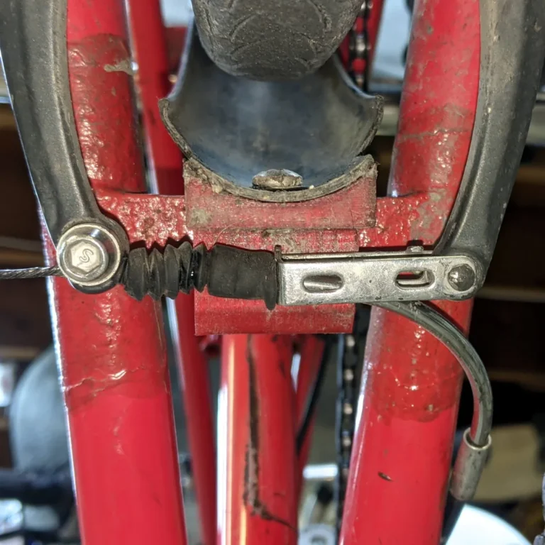 hybrid bike brake cable stuck