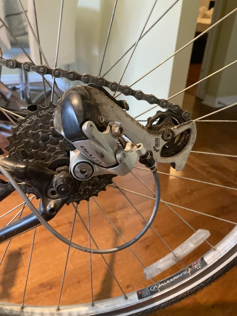 hybrid bike chain too tight