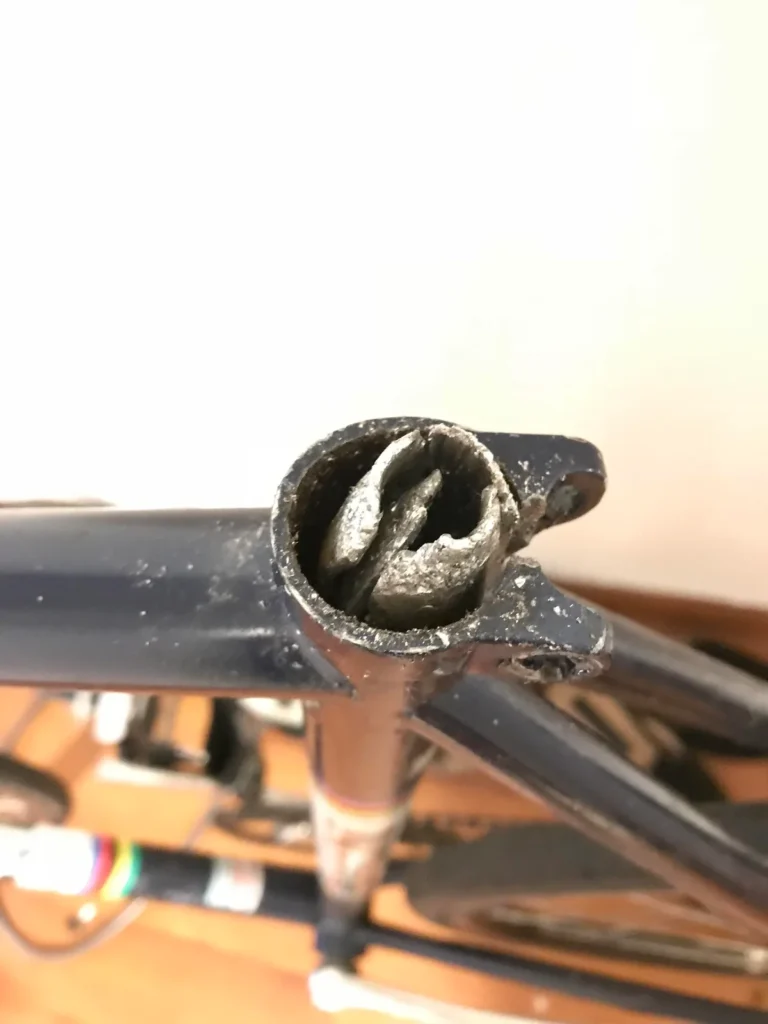 hybrid bike seat post stuck