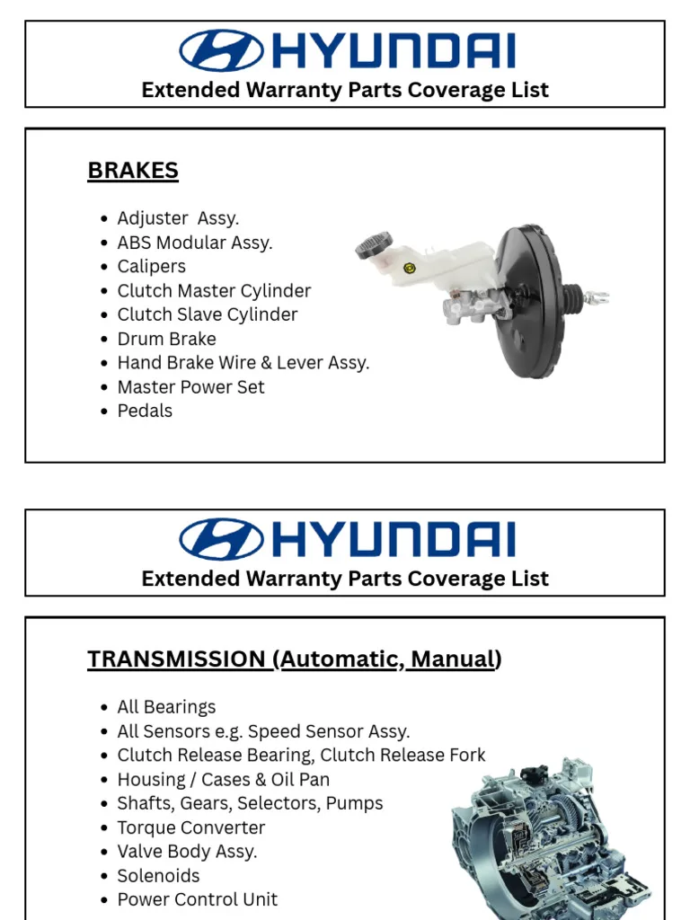 Hyundai OEM brake parts