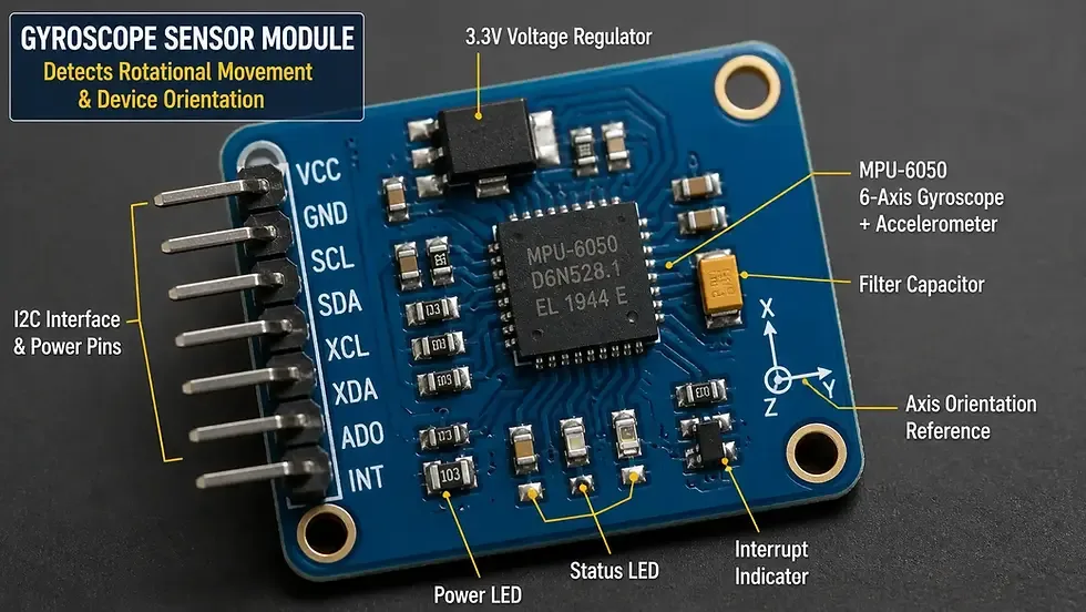 internal gyroscope sensors IMU