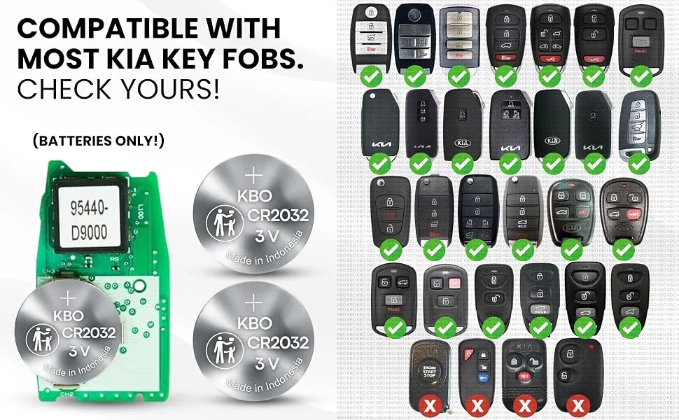 Kia smart key fob internal battery