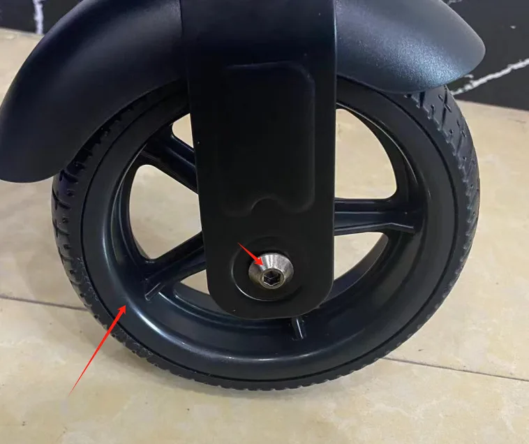 kids scooter front wheel stuck