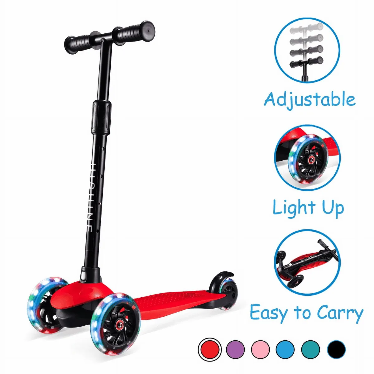 kids scooter tire rubbing frame