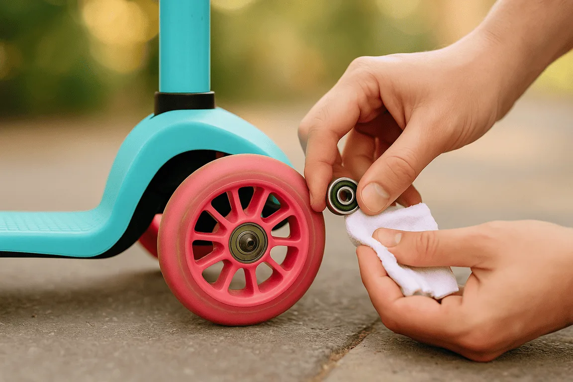 kids scooter wheel bearing replacement