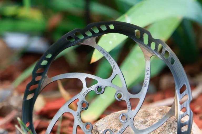 mountain bike disc brake close-up