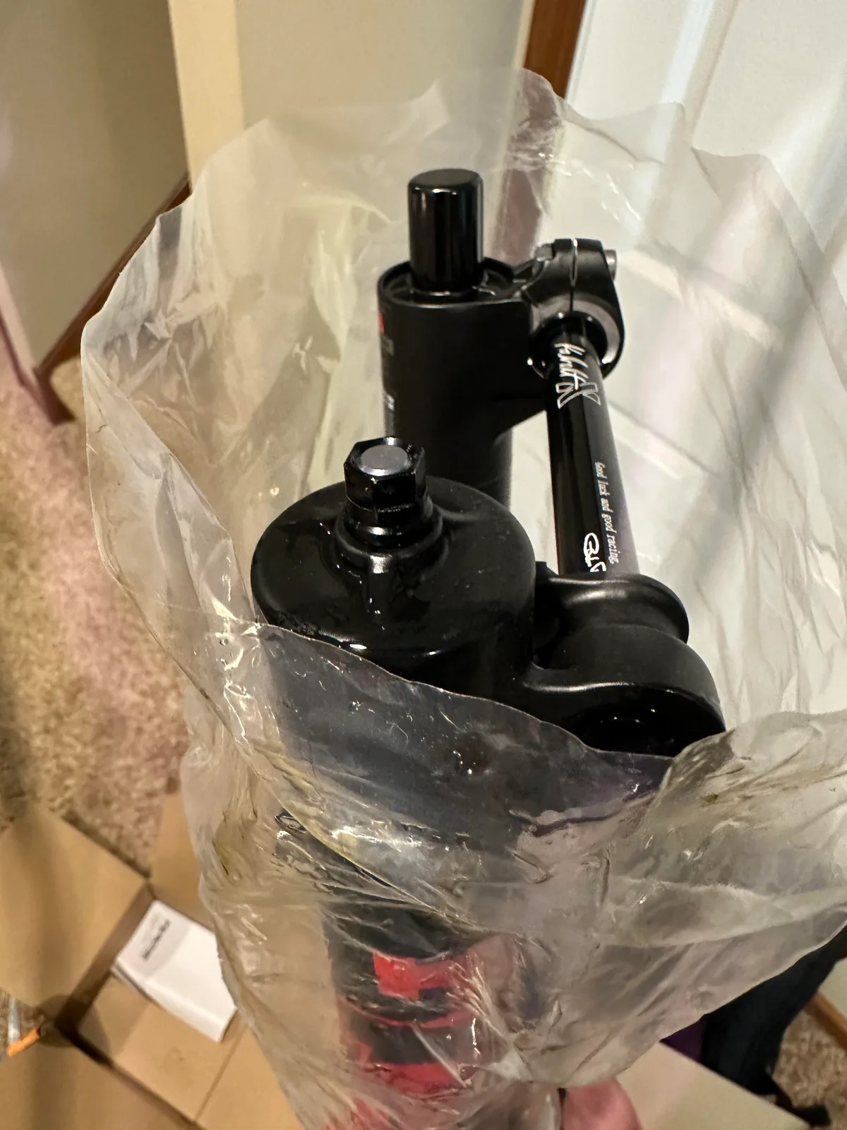 mountain bike fork leaking oil