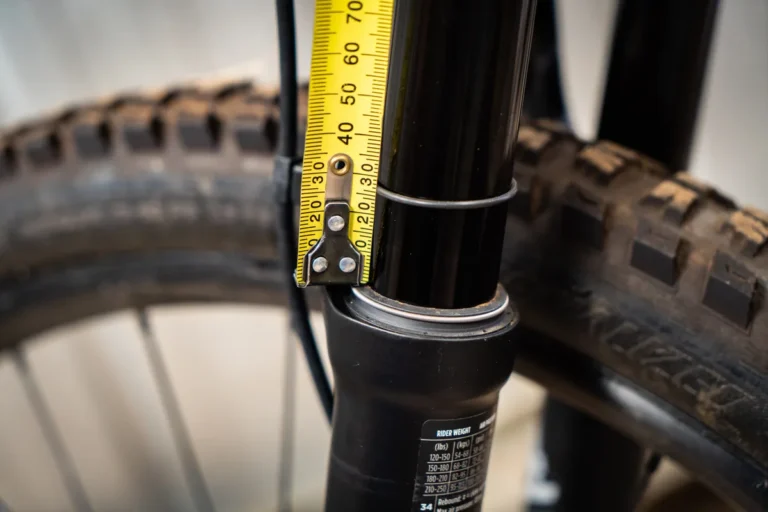 mountain bike fork too hard