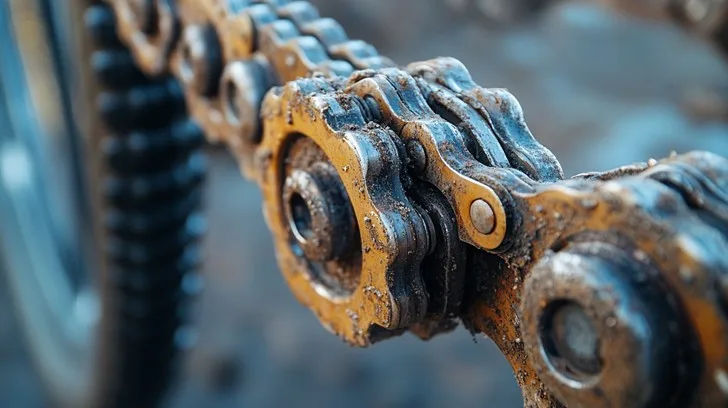 over-lubricated chain