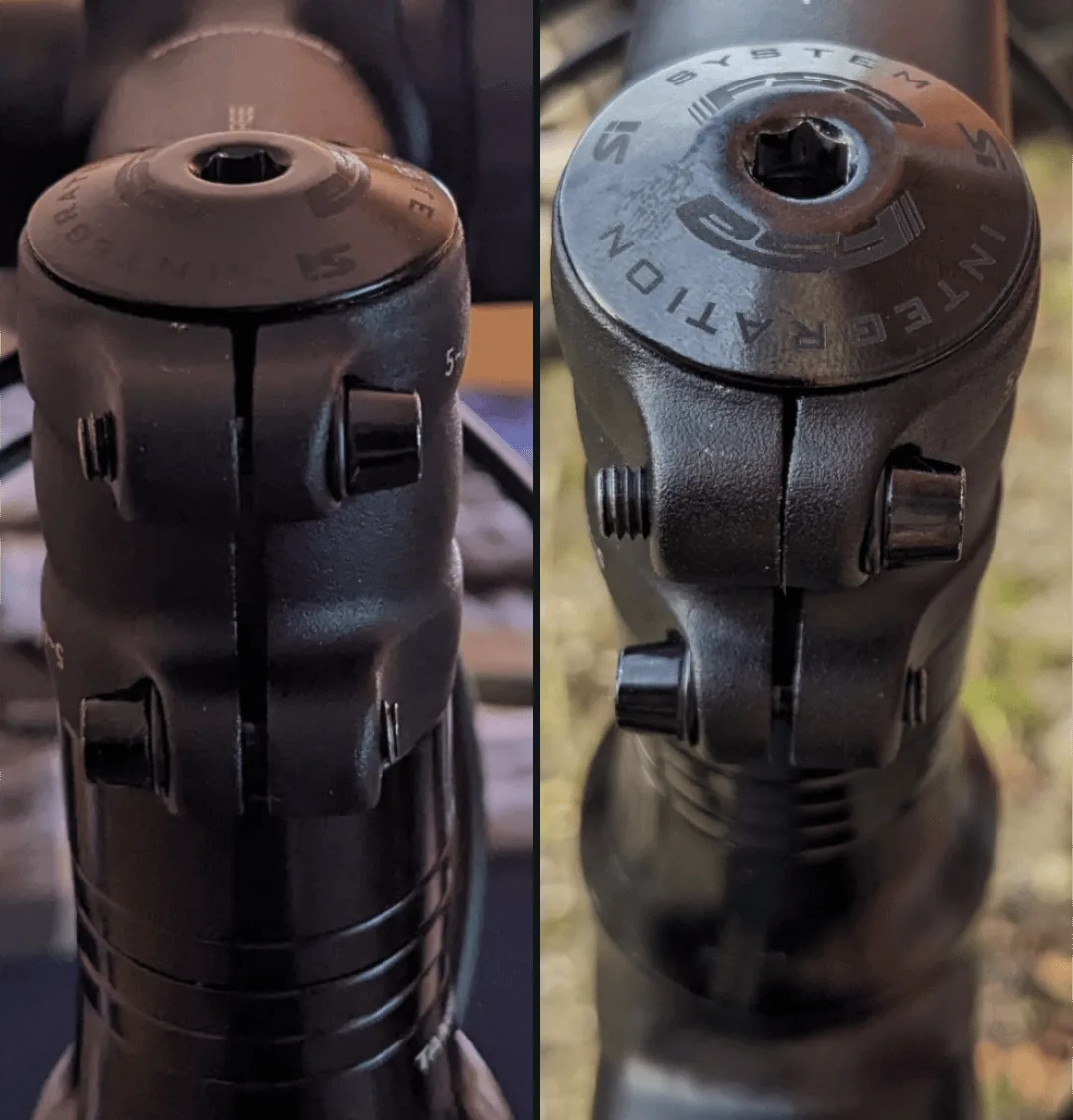 overtightened clamp stem damage