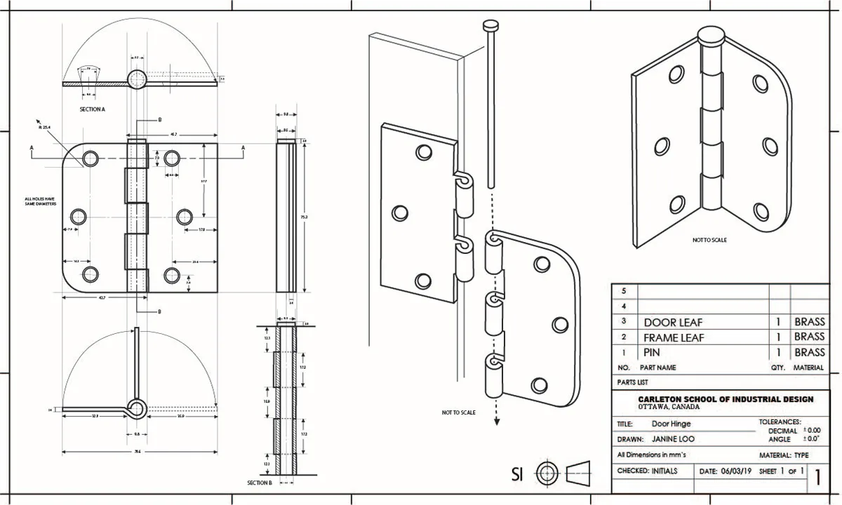 Razor A6 folding mechanism diagram
