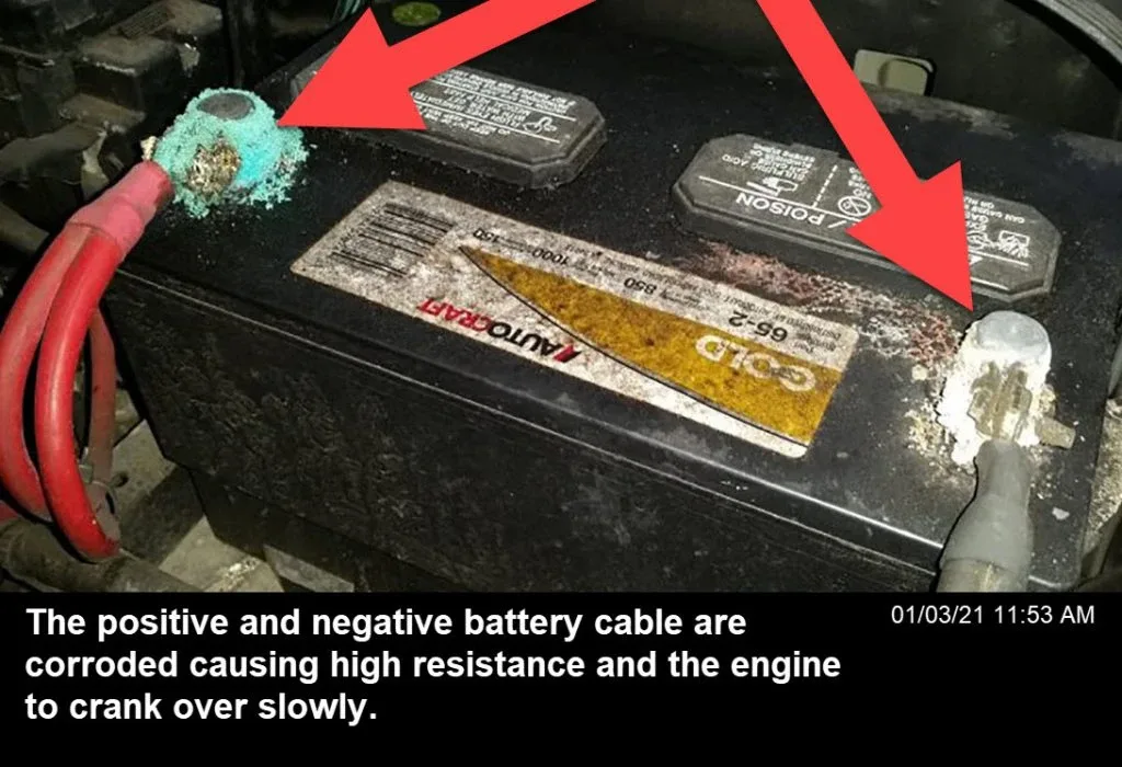 Razor E100 spade connector corrosion