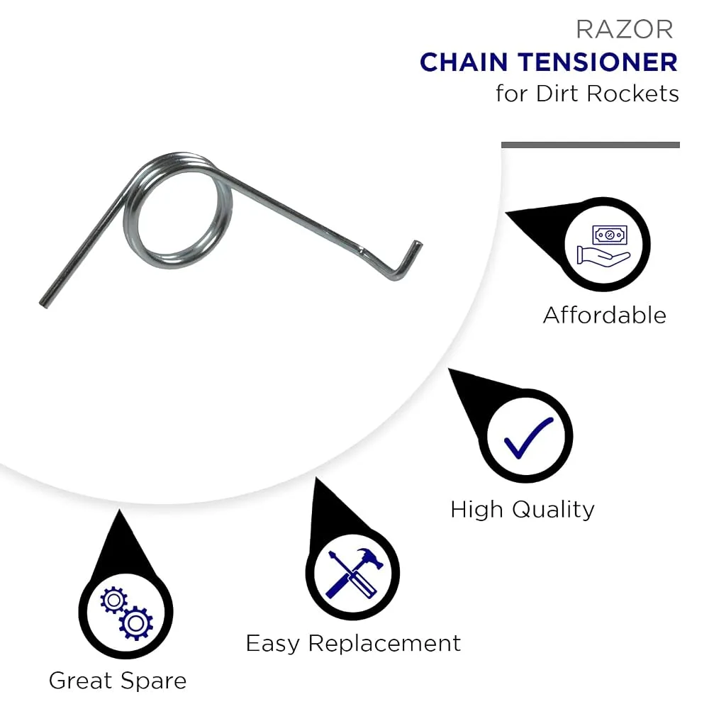 Razor E300 chain tension system
