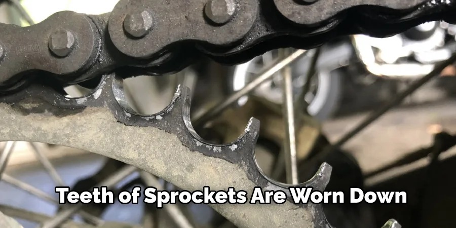 Razor E300 sprocket teeth wear