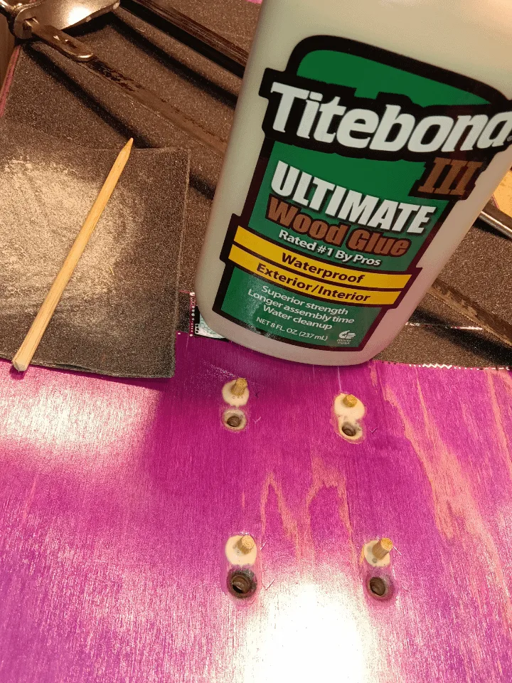 Repairing Worn Deck Holes