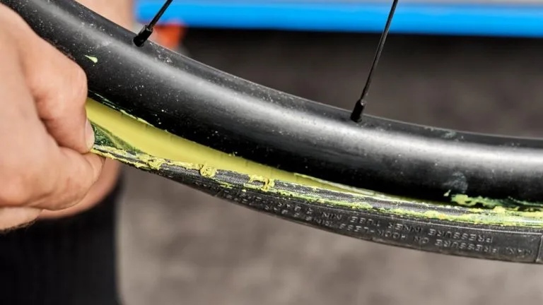 road bike tubeless tire leaking