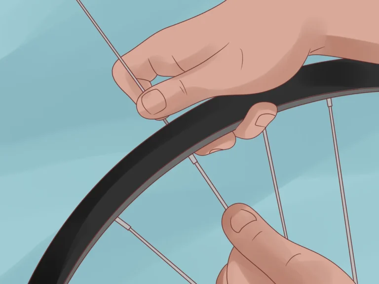 road bike wheel not straight