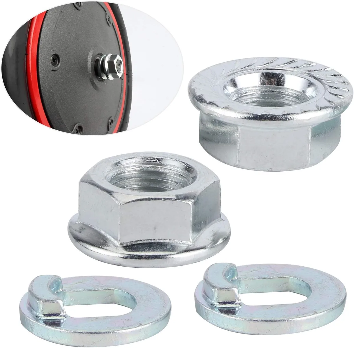 scooter axle nut loose