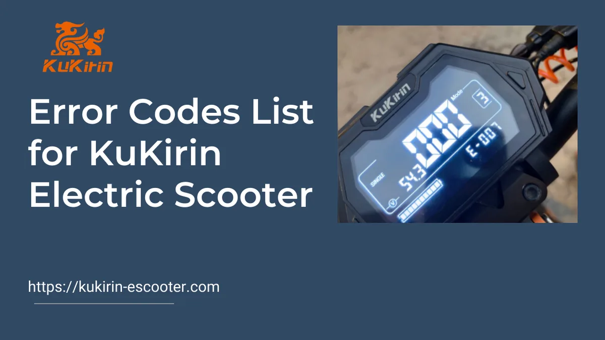 scooter display error code
