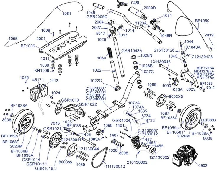 scooter handlebar clamp parts
