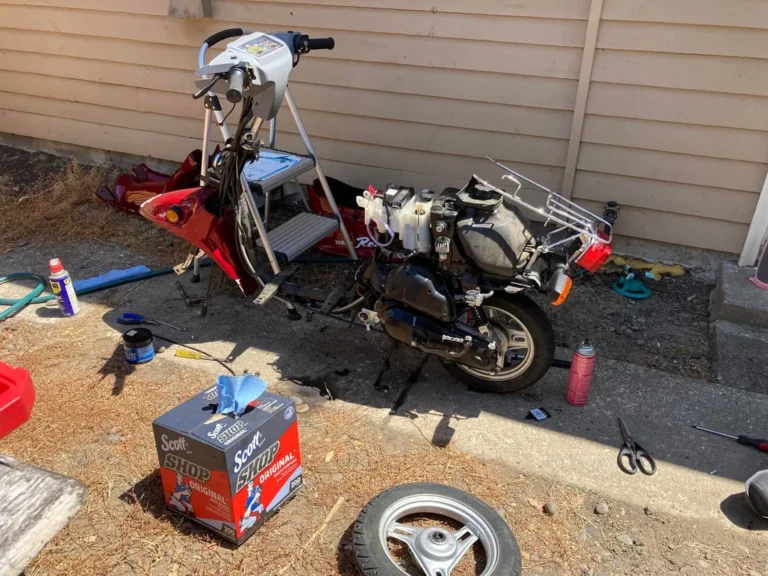 scooter rear wheel stuck