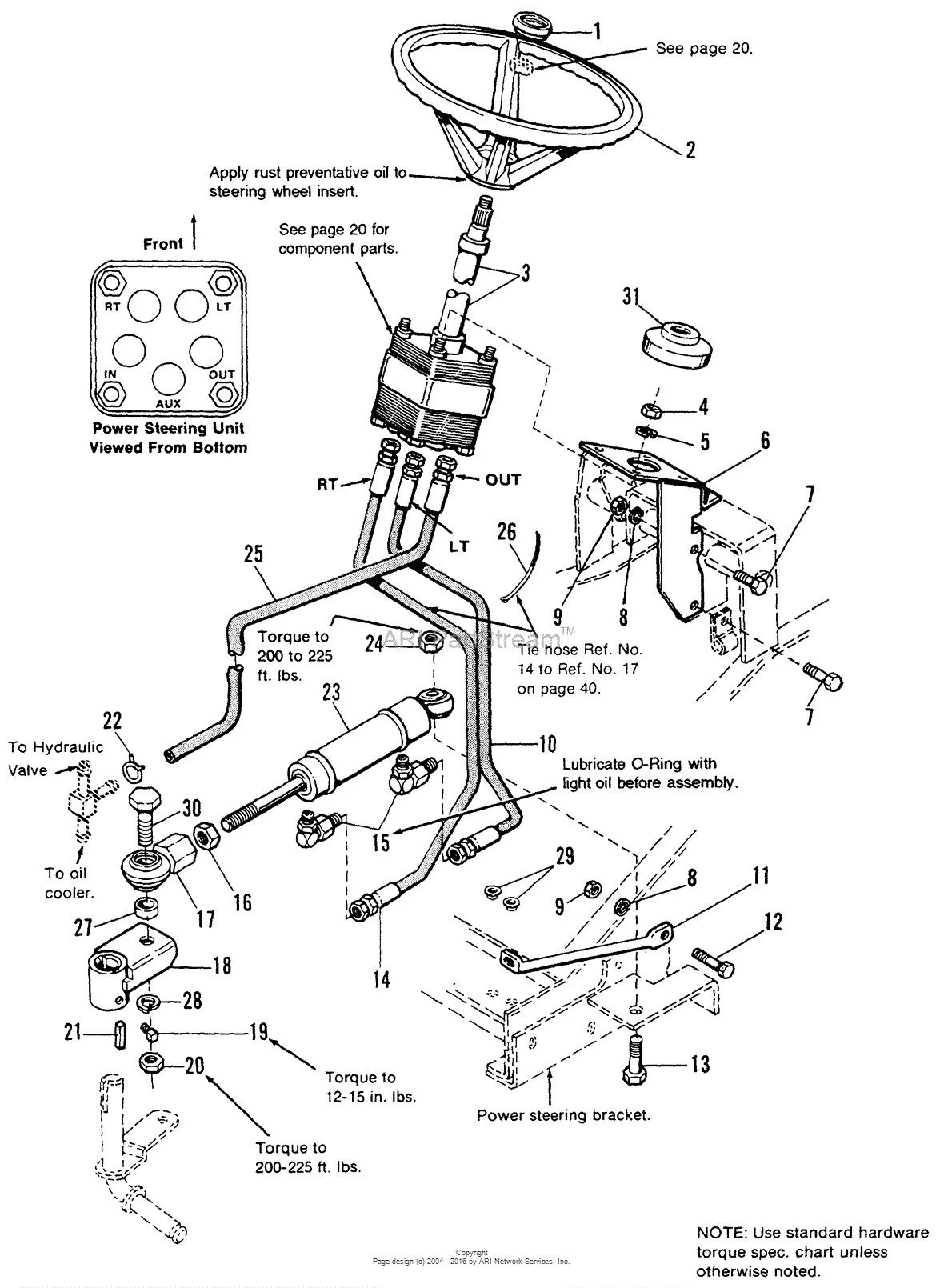 scooter steering system diagram