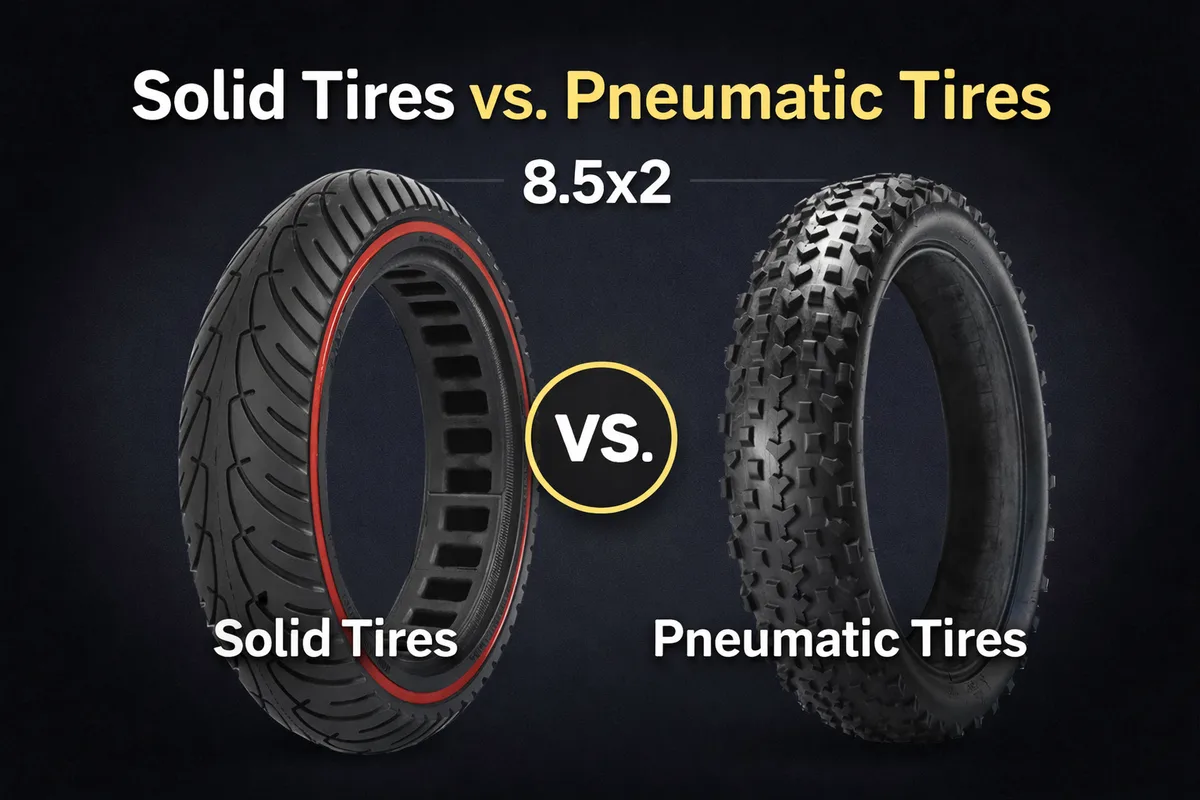 scooter tire comparison pneumatic vs solid