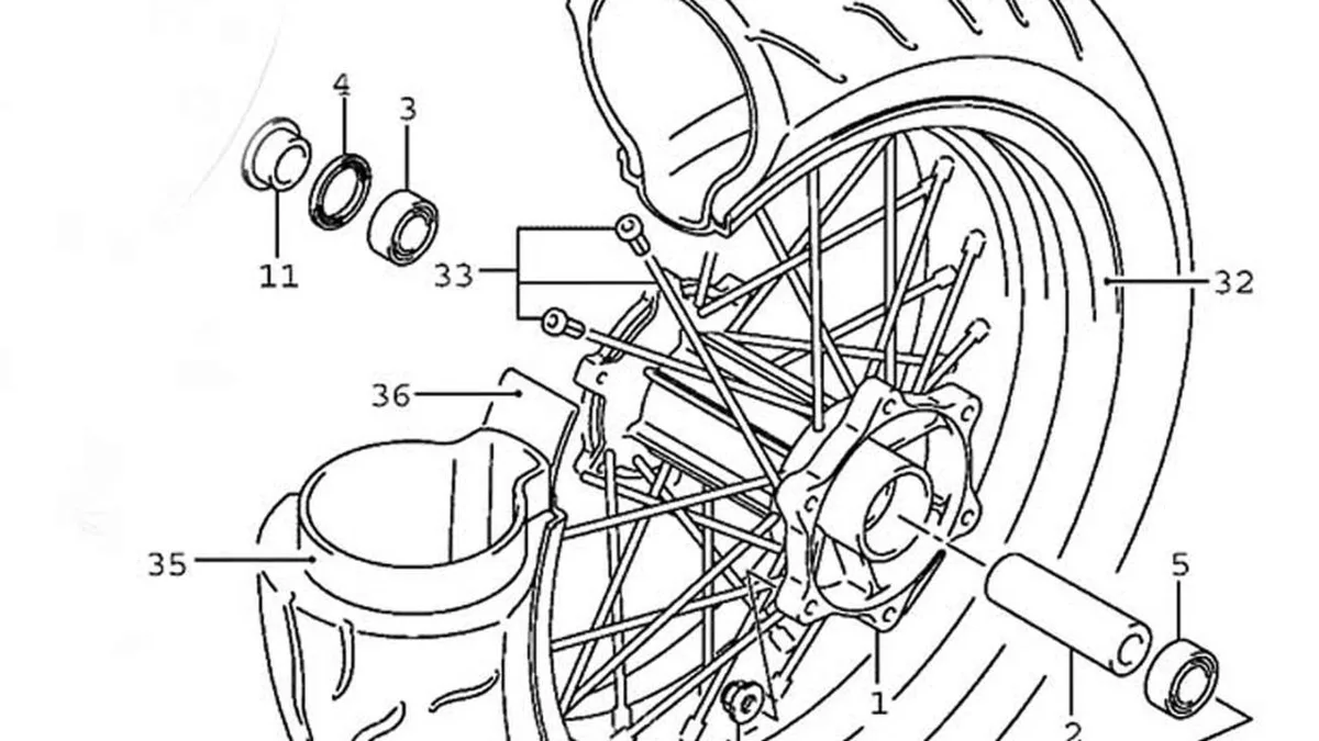 scooter wheel assembly