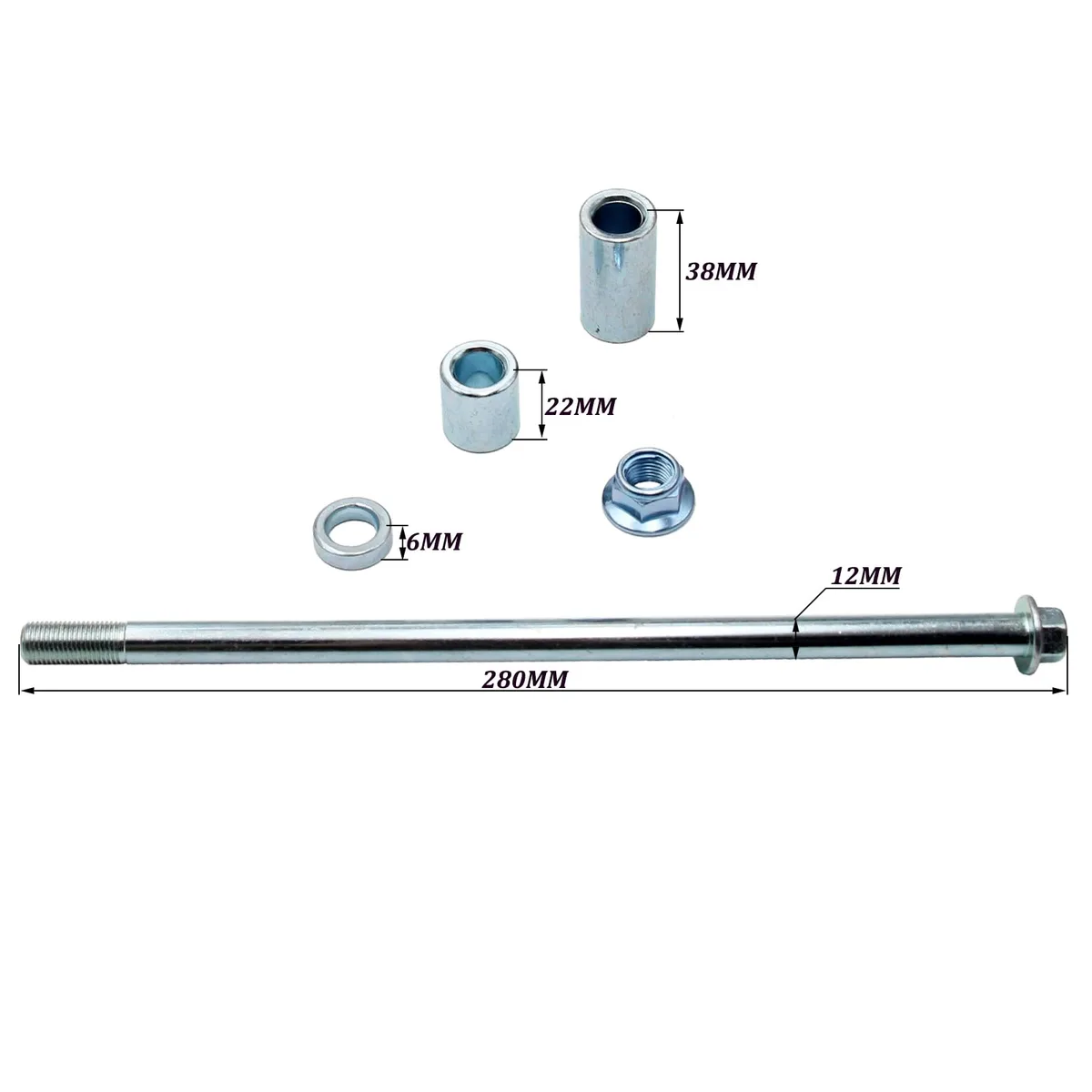 scooter wheel spacer placement diagram