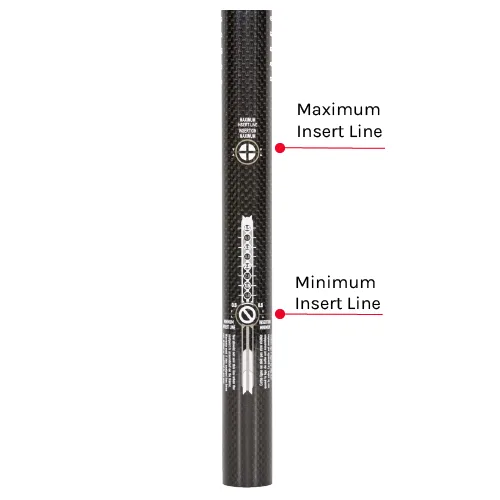 seatpost insertion mark