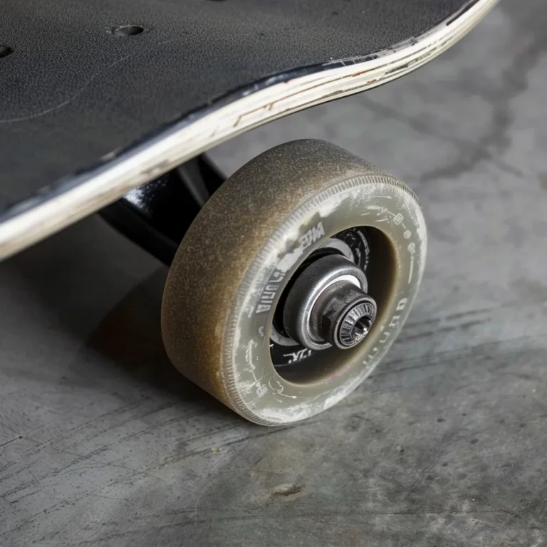 skateboard wheel stuck