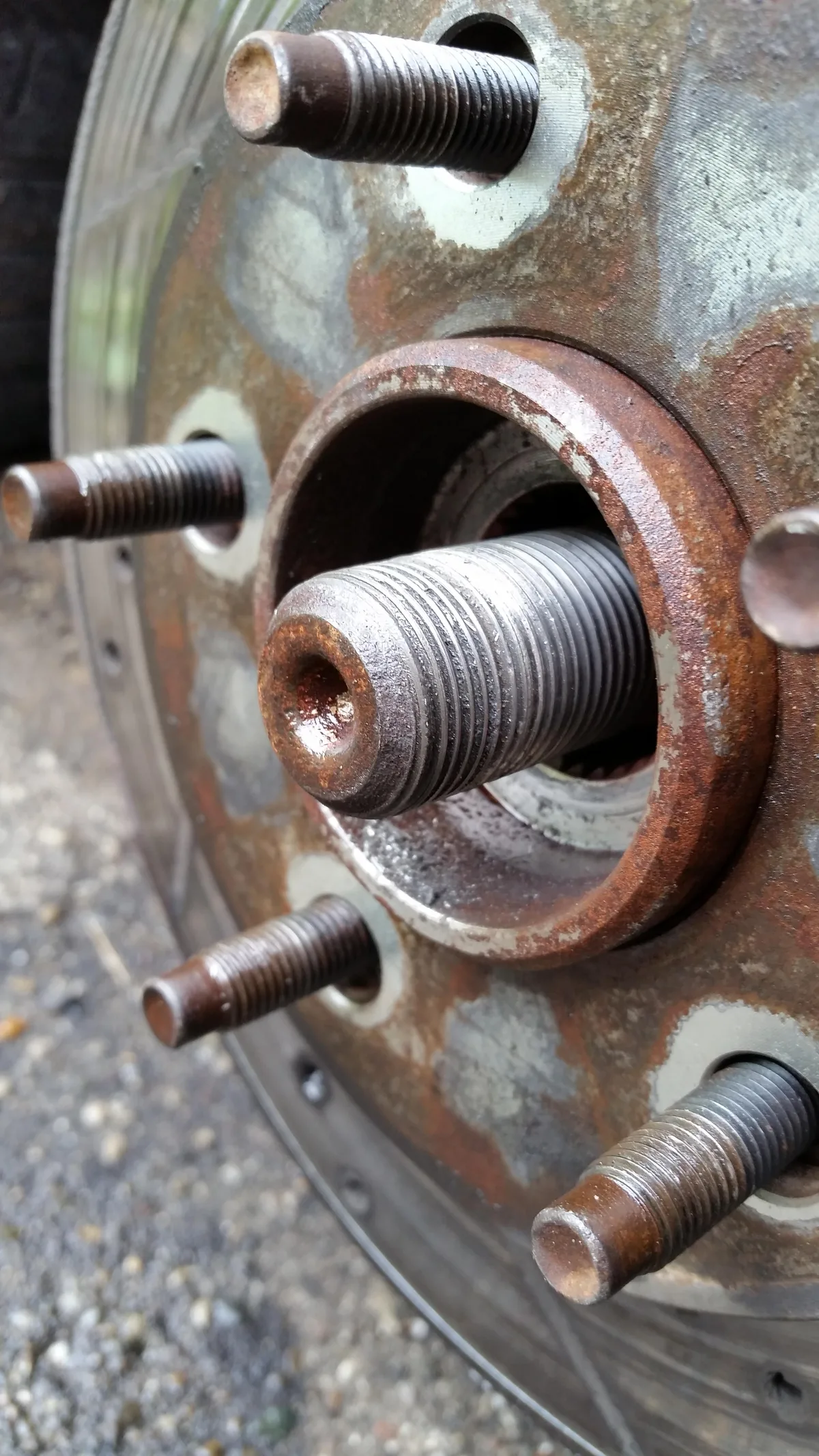 stripped scooter axle thread