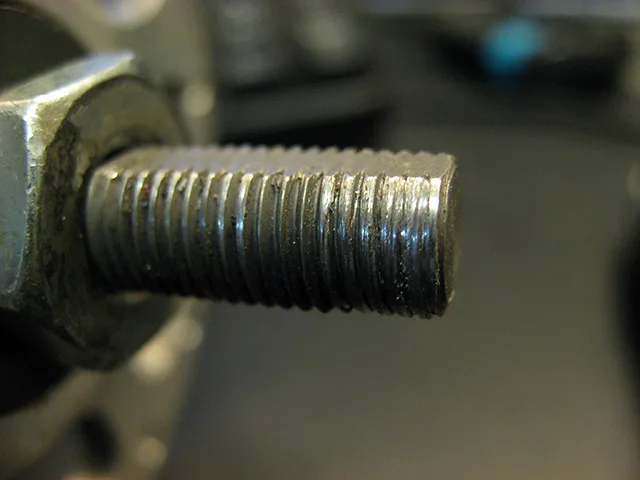 stripped scooter axle threads