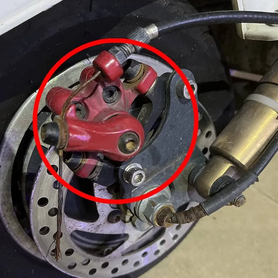 stuck brake caliper scooter