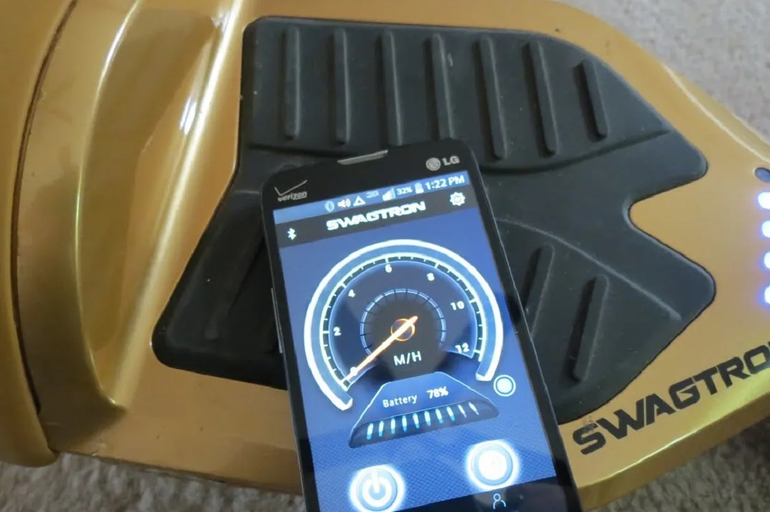 Swagtron T6 power button
