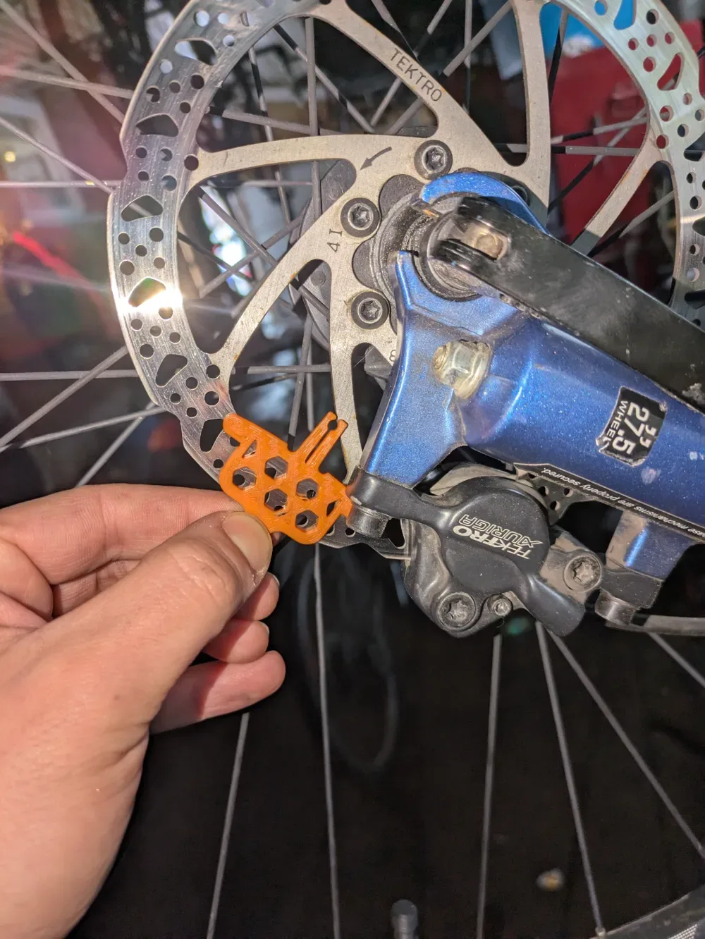 Tektro hydraulic brake caliper alignment