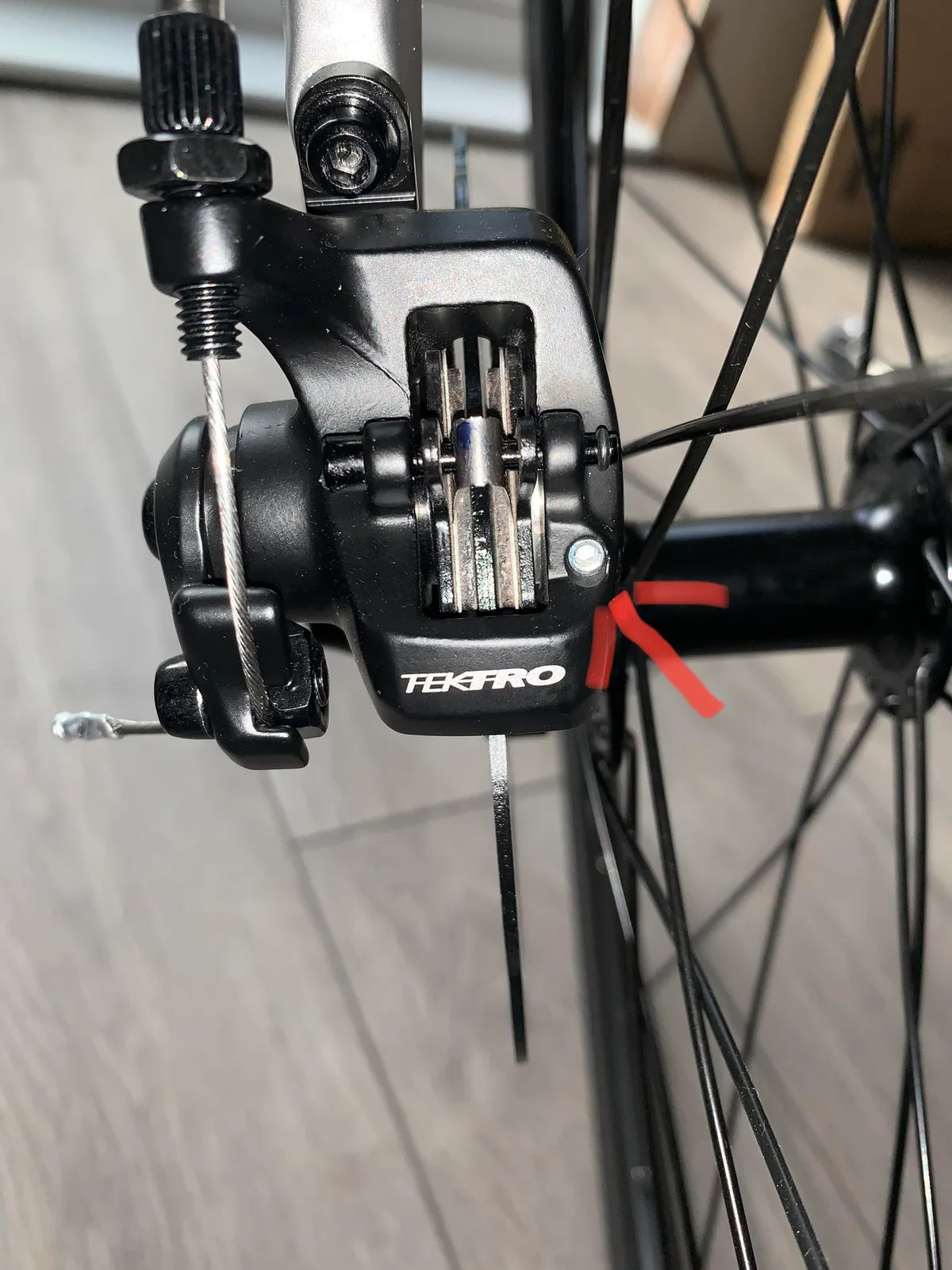 Tektro mechanical brake cable tension adjustment