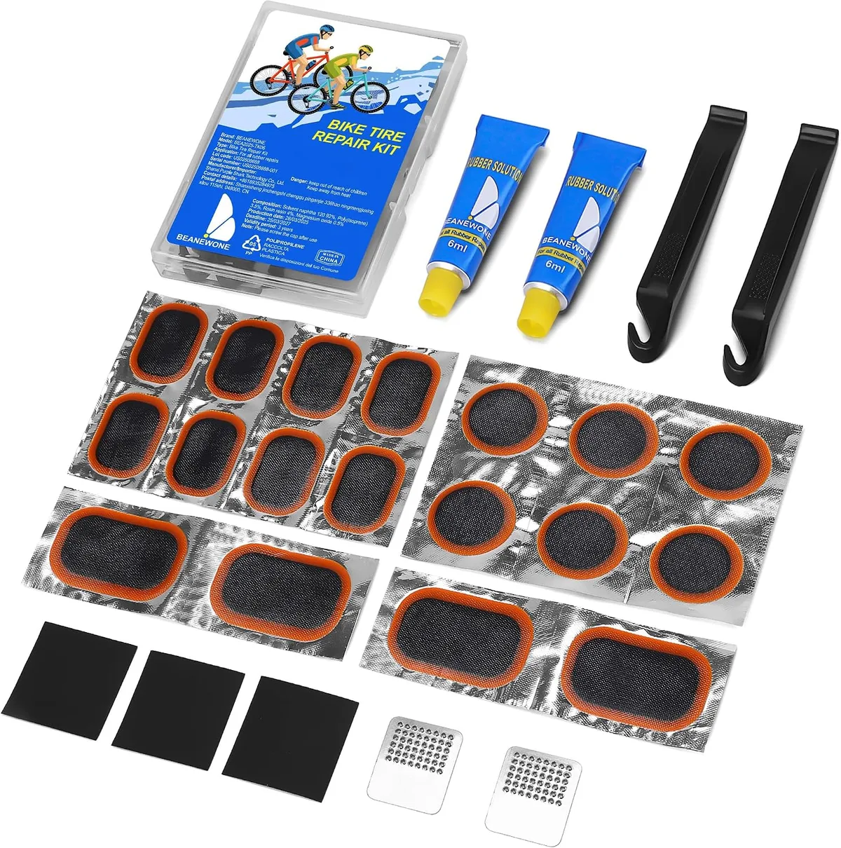 tire levers and patch kit