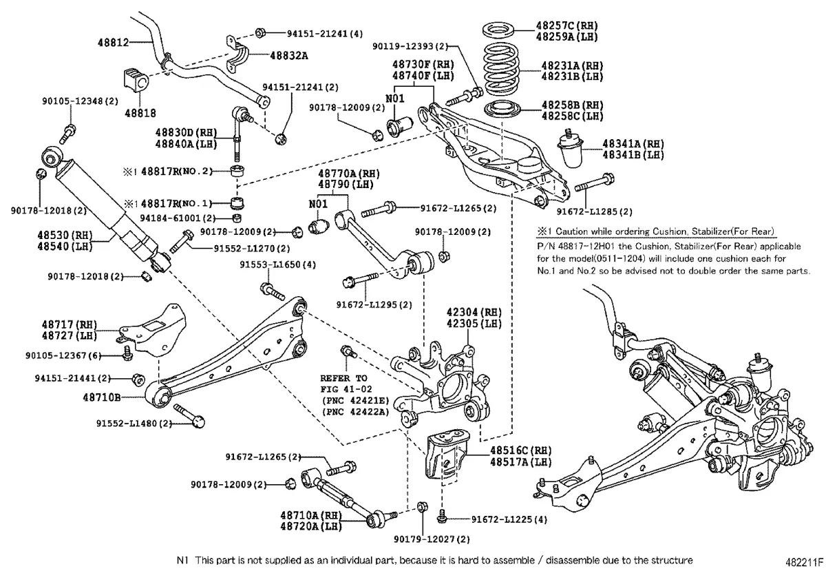 Toyota RAV4 front suspension