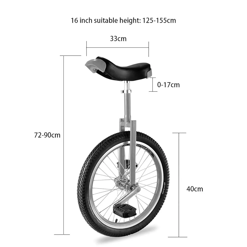 what size unicycle is best for adults