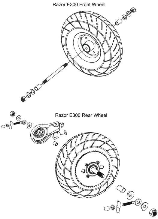 wheel axle