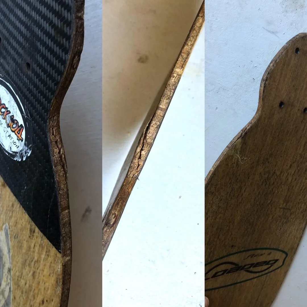 wood glue skateboard repair