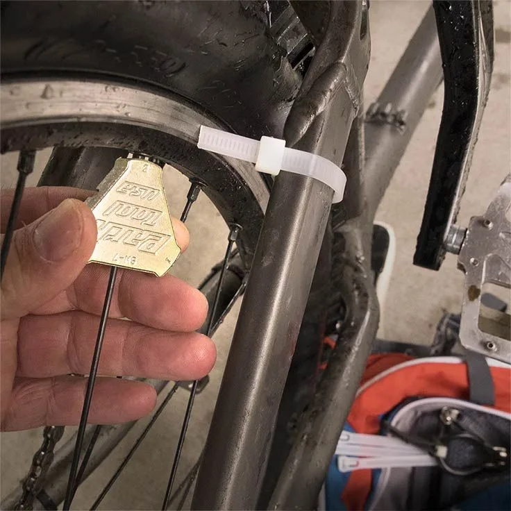 zip-tie truing gauge